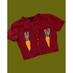 Small Upcycled Carrot shirt